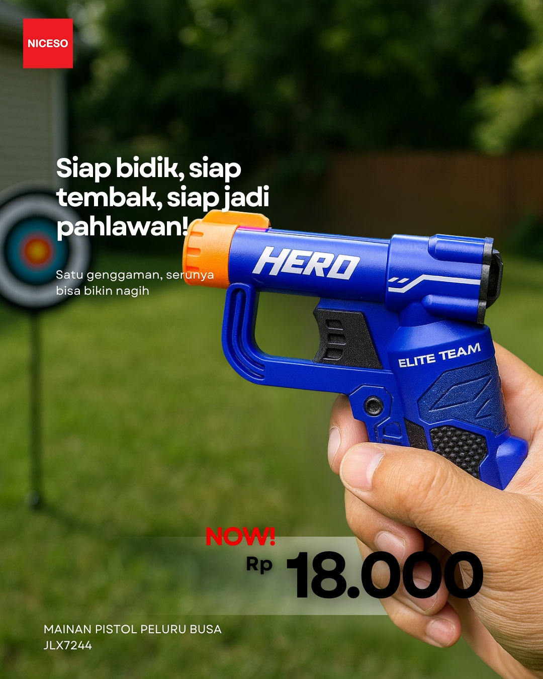 Mainan Pistol Peluru Busa JLX7244