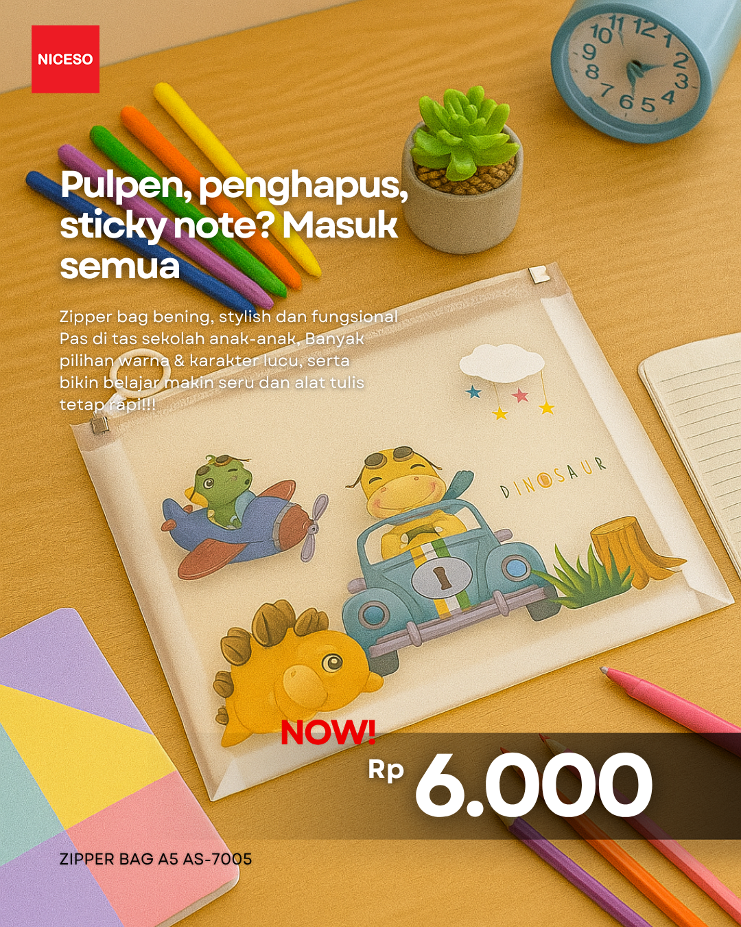 Zipper Bag A5 AS-7005